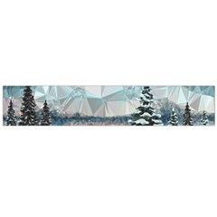 Winter Landscape Low Poly Polygons Large Flano Scarf 