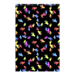 Multicolored Hands Silhouette Motif Design Shower Curtain 48  X 72  (small) 