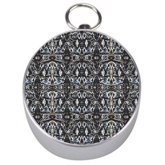 Modern Tribal Geometric Print Silver Compasses by dflcprintsclothing