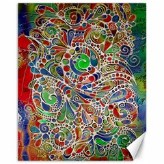 Pop Art - Spirals World 1 Canvas 11  X 14 