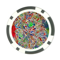 Pop Art - Spirals World 1 Poker Chip Card Guard