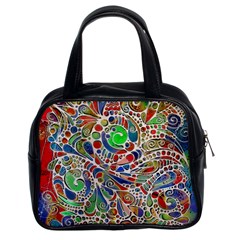 Pop Art - Spirals World 1 Classic Handbag (two Sides)
