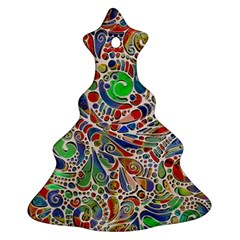 Pop Art - Spirals World 1 Christmas Tree Ornament (two Sides)