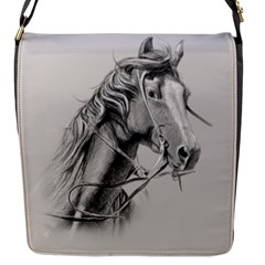 Custom Horse Flap Closure Messenger Bag (s)
