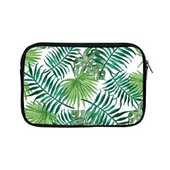 Green Tropical Leaves Apple Ipad Mini Zipper Cases by goljakoff