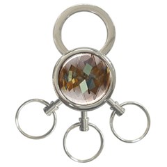 Geometry Diamond 3-ring Key Chain by Sparkle