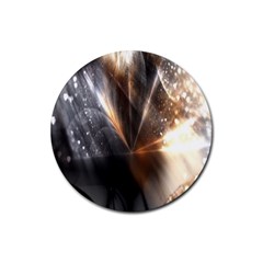 Flash Light Rubber Round Coaster (4 Pack)  by Sparkle