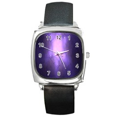 Violet Spark Square Metal Watch