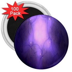 Violet Spark 3  Magnets (100 Pack) by Sparkle