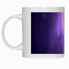 Violet Spark White Mugs
