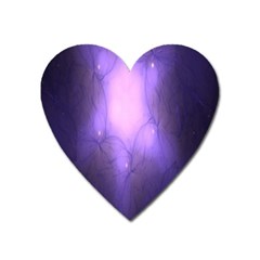 Violet Spark Heart Magnet by Sparkle