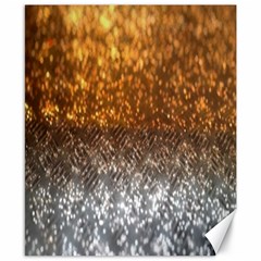 Glitter Gold Canvas 8  X 10  by Sparkle