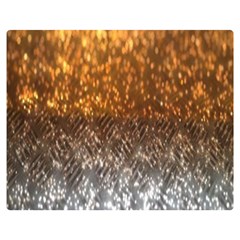 Glitter Gold Double Sided Flano Blanket (medium)  by Sparkle
