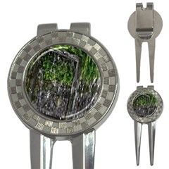 Green Glitter Squre 3-in-1 Golf Divots by Sparkle