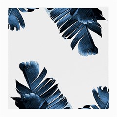 Blue Banana Leaves Medium Glasses Cloth (2 Sides) by goljakoff