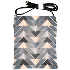 Modern Triangles Shoulder Sling Bag by LoolyElzayat