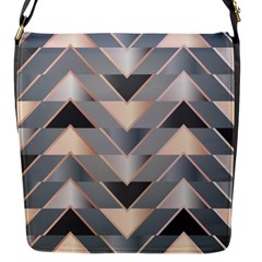 Modern Triangles Flap Closure Messenger Bag (s) by LoolyElzayat