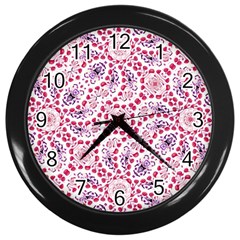 Modern Ornate Pattern Design Wall Clock (black)