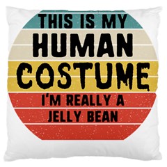 Jelly Bean Large Flano Cushion Case (one Side) by unicornwithstyle