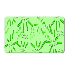 Electric Lime Magnet (rectangular) by Janetaudreywilson