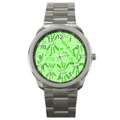 Electric Lime Sport Metal Watch