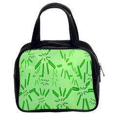 Electric Lime Classic Handbag (two Sides)