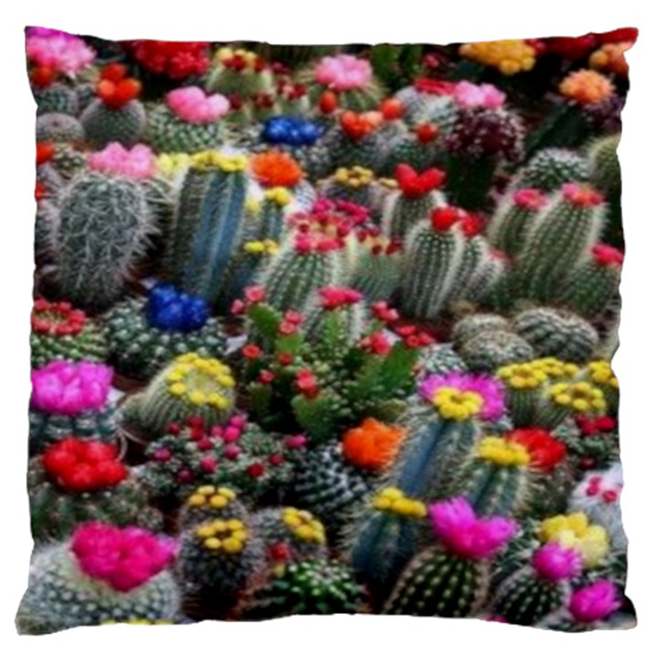 Cactus Large Flano Cushion Case (One Side)