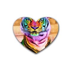 Rainbowtiger Heart Coaster (4 Pack) 