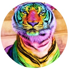 Rainbowtiger Wooden Bottle Opener (round) by Sparkle