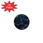 Realeafs Pattern 1  Mini Buttons (10 pack)  Front