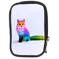 Rainbowfox Compact Camera Leather Case by Sparkle