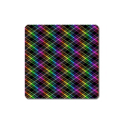 Rainbow Sparks Square Magnet by Sparkle