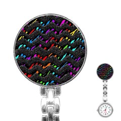 Rainbowwaves Stainless Steel Nurses Watch by Sparkle