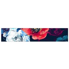 Flowers Pattern Small Flano Scarf by Sparkle