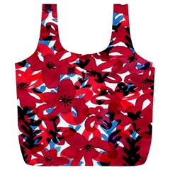 Handpaint Flowers Full Print Recycle Bag (xl) by Sparkle