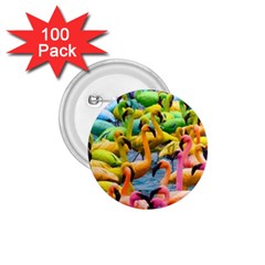 Rainbow Flamingos 1.75  Buttons (100 pack) 
