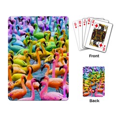 Rainbow Flamingos Playing Cards Single Design (Rectangle)