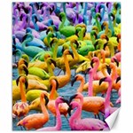 Rainbow Flamingos Canvas 8  x 10  8.15 x9.66  Canvas - 1