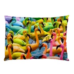 Rainbow Flamingos Pillow Case