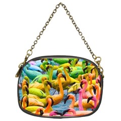 Rainbow Flamingos Chain Purse (two Sides) by Sparkle