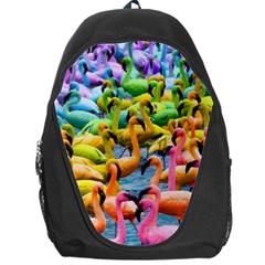 Rainbow Flamingos Backpack Bag