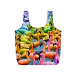 Rainbow Flamingos Full Print Recycle Bag (S) Front