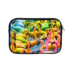 Rainbow Flamingos Apple Ipad Mini Zipper Cases by Sparkle