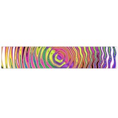 Rainbowwaves Large Flano Scarf  by Sparkle