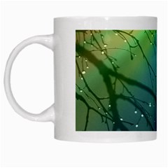 Rainbow Rain White Mugs