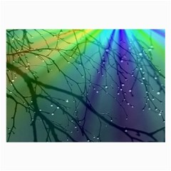 Rainbow Rain Large Glasses Cloth (2 Sides) by Sparkle