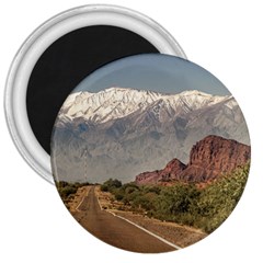 Empty Highway Landscape, La Rioja, Argentina 3  Magnets by dflcprintsclothing