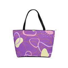 Abstract Purple Pattern Design Classic Shoulder Handbag by brightlightarts