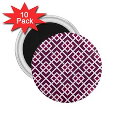 Two Tone Lattice Pattern 2 25  Magnets (10 Pack) 