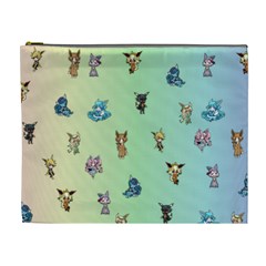 Eeveelutions Cosmetic Bag (xl) by KristelsKreations